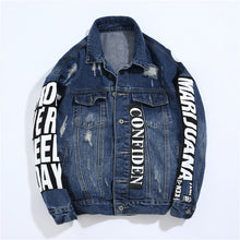 Load image into Gallery viewer, Graffiti Denim Jacket