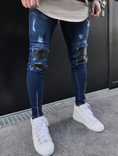 Load image into Gallery viewer, Ripped Slim Fit Street Style Denim Jeans