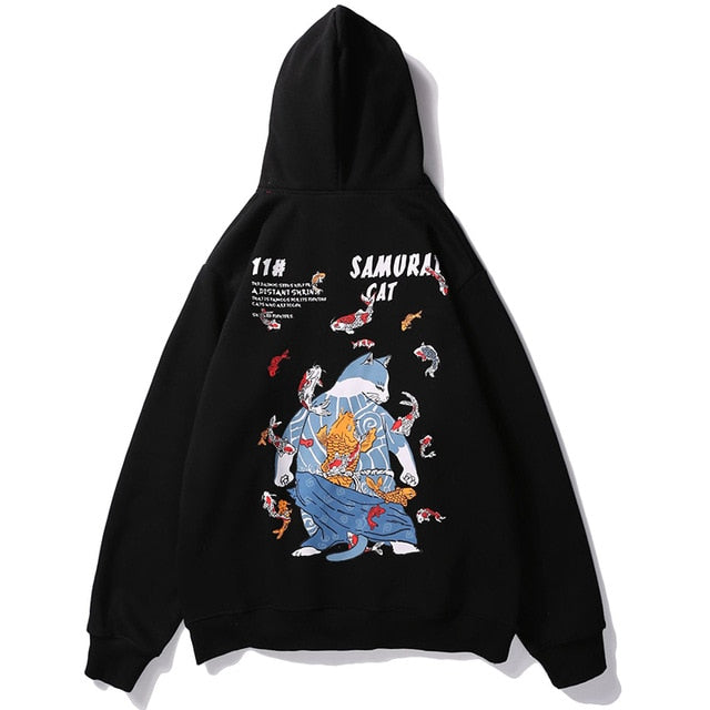 Cat x Samurai Hoodie