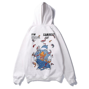 Cat x Samurai Hoodie